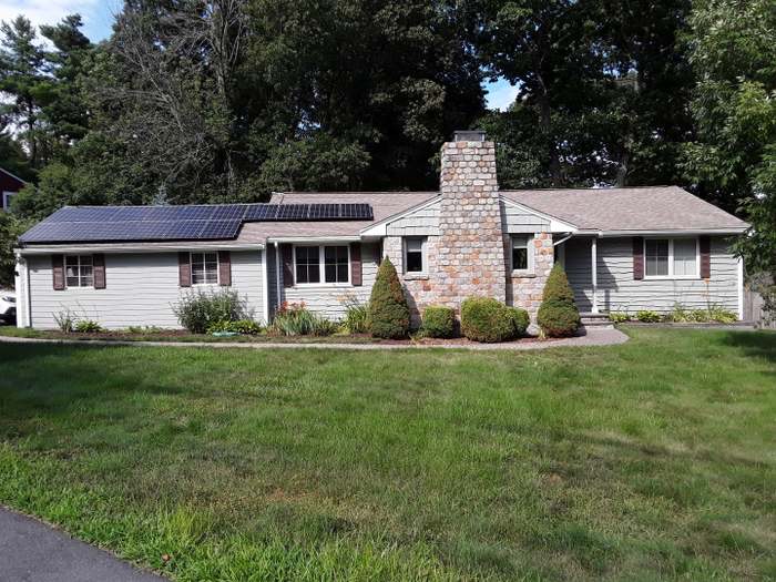 Exterior Photograph of 48 Booth Road, Dedham MA