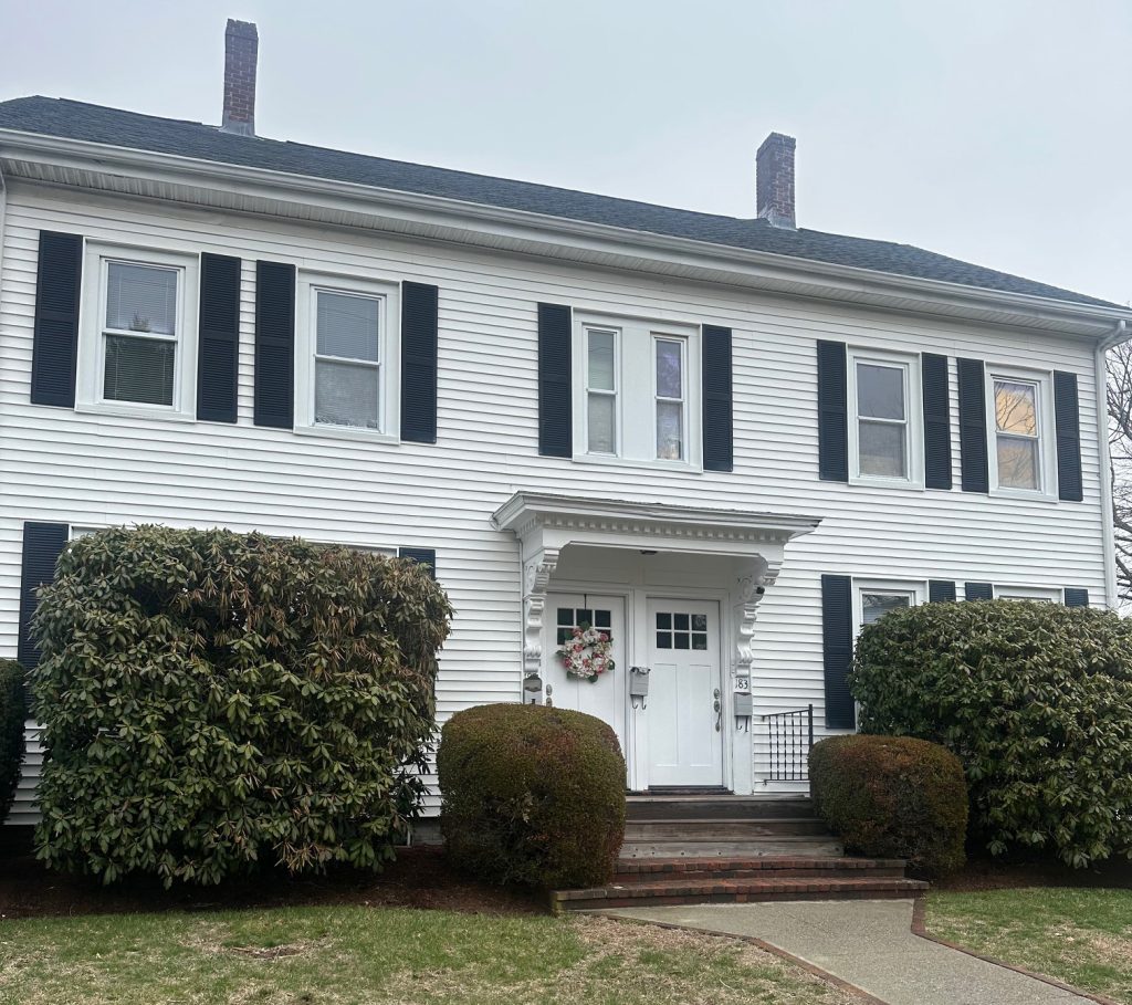 Front Exterior of Two Family Home in Norwood, Massachusetts